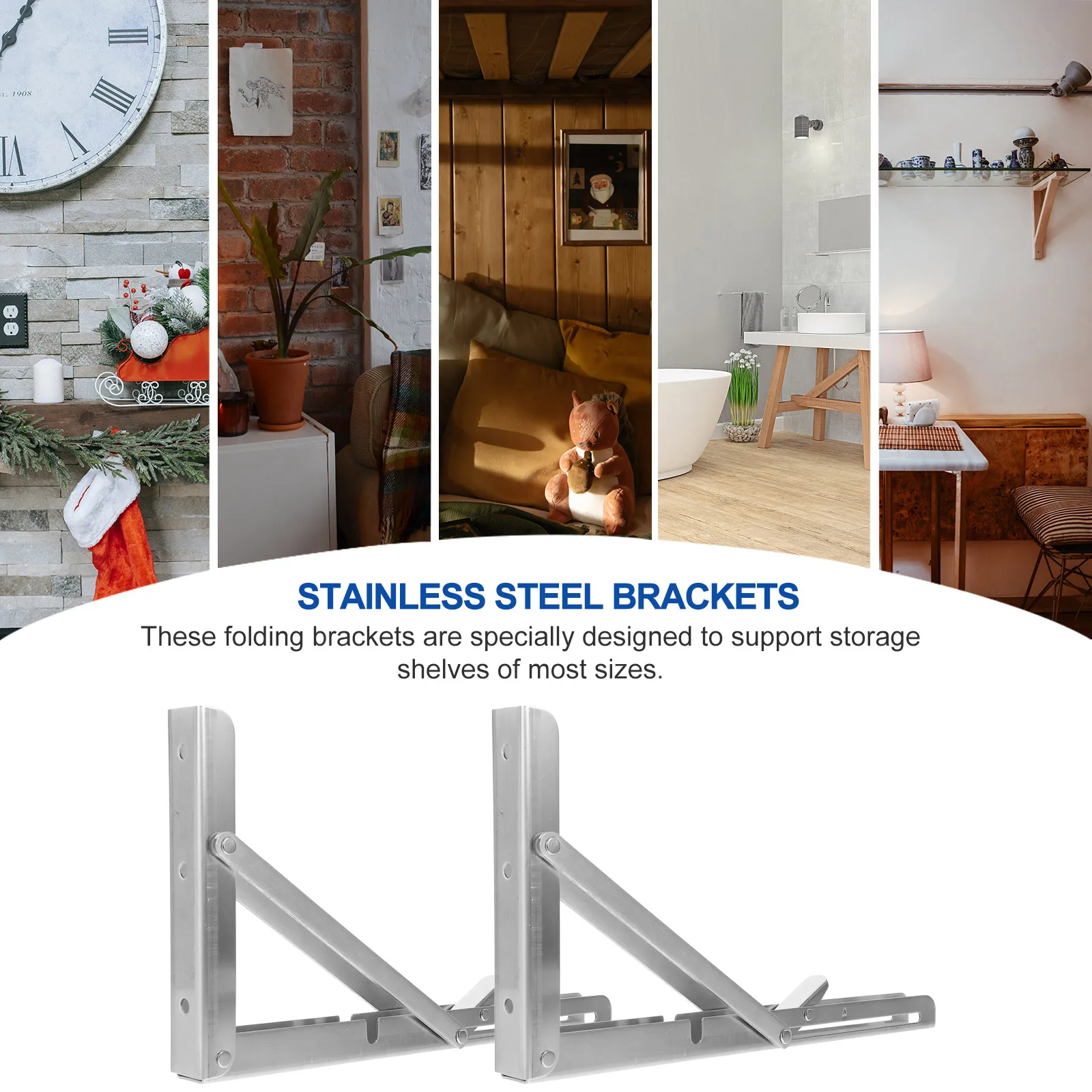 2 шт. стойка из нержавеющей стали, треугольный кронштейн, складная полка, настольные кронштейны, серебро для полок
2 шт. стойка из нержавеющей стали, треугольный кронштейн, складная полка, настольные кронштейны, серебро для полок