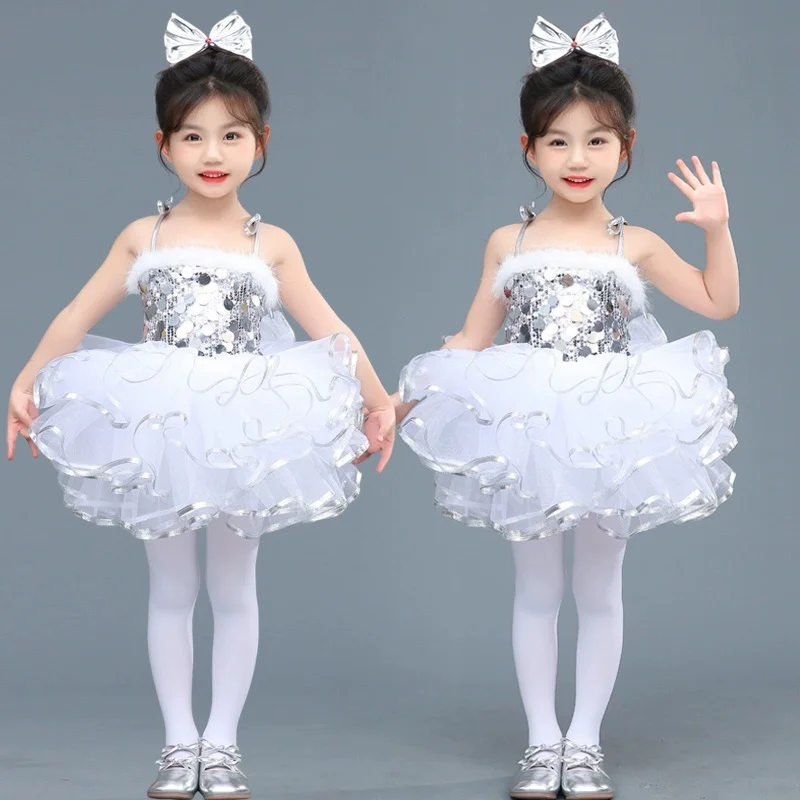 TuTu Dance Dress Girls Contemporary Freestyle Sequin Dance Costume Girls Children Stage Wear Festival Celebration
TuTu Dance Dress Girls Contemporary Freestyle Sequin Dance Costume Girls Children Stage Wear Festival Celebration