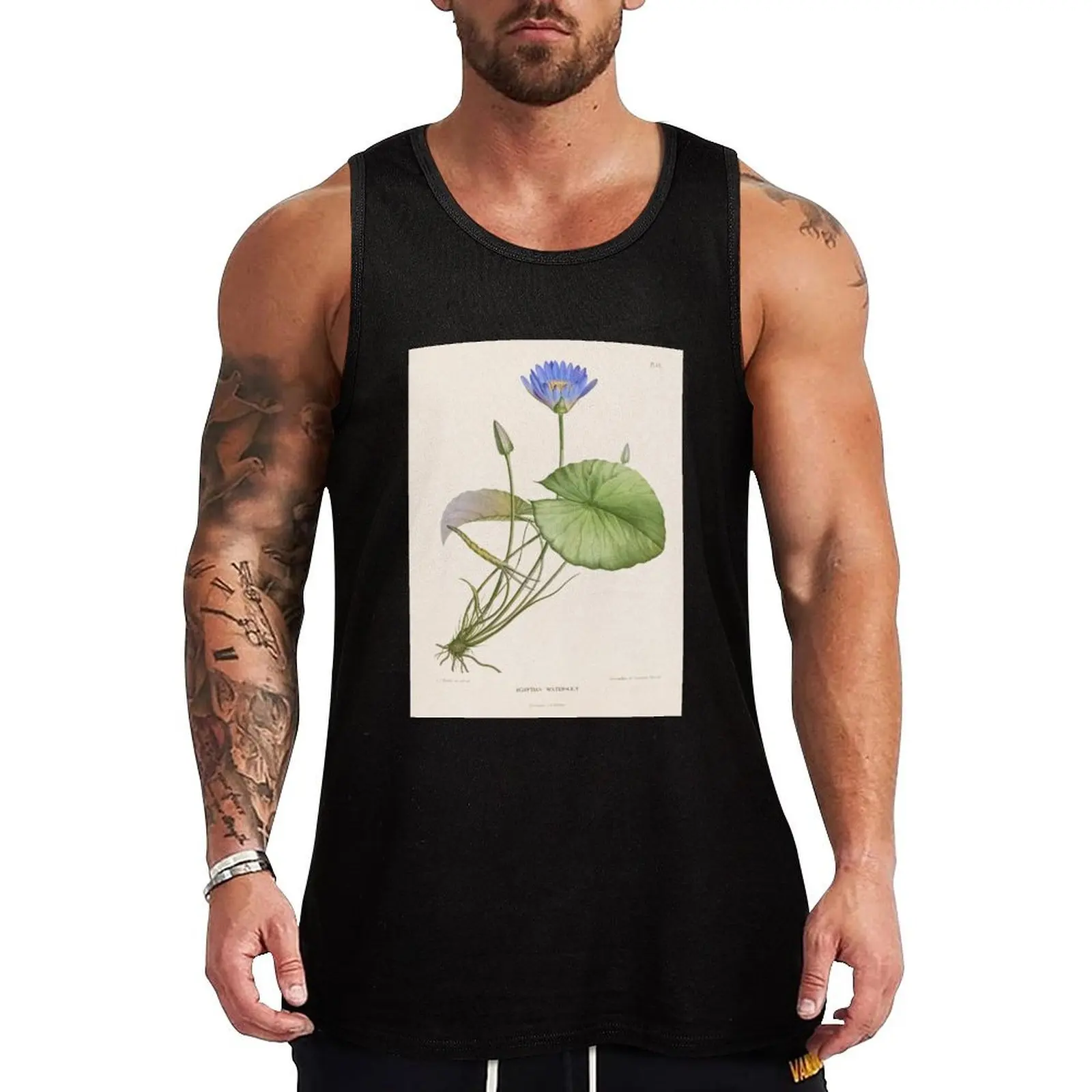 Nymphaea nouchali - Blue Lotus Illustration Tank Top bodybuilding t-shirt for man cotton t-shirts man
Nymphaea nouchali - Blue Lotus Illustration Tank Top bodybuilding t-shirt for man cotton t-shirts man