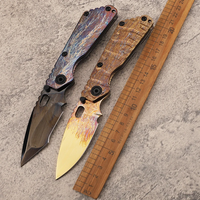 New DLC and Oil Smooth Anodized Titanium Oxide Blade D2 Steel Plate Titanium Alloy Handle Outdoor Fishing EDC Fruit Knife
New DLC and Oil Smooth Anodized Titanium Oxide Blade D2 Steel Plate Titanium Alloy Handle Outdoor Fishing EDC Fruit Knife