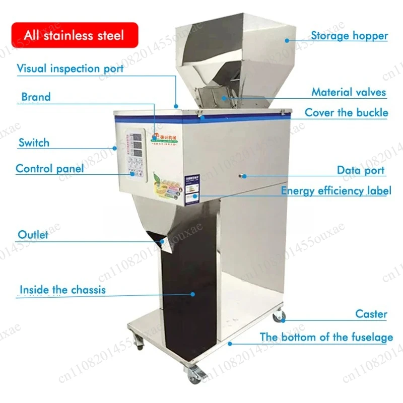10-999g Quantitative Filling Machine Vertical Granule Powder Weighing Packer Grain Millet Packing Machine
10-999g Quantitative Filling Machine Vertical Granule Powder Weighing Packer Grain Millet Packing Machine