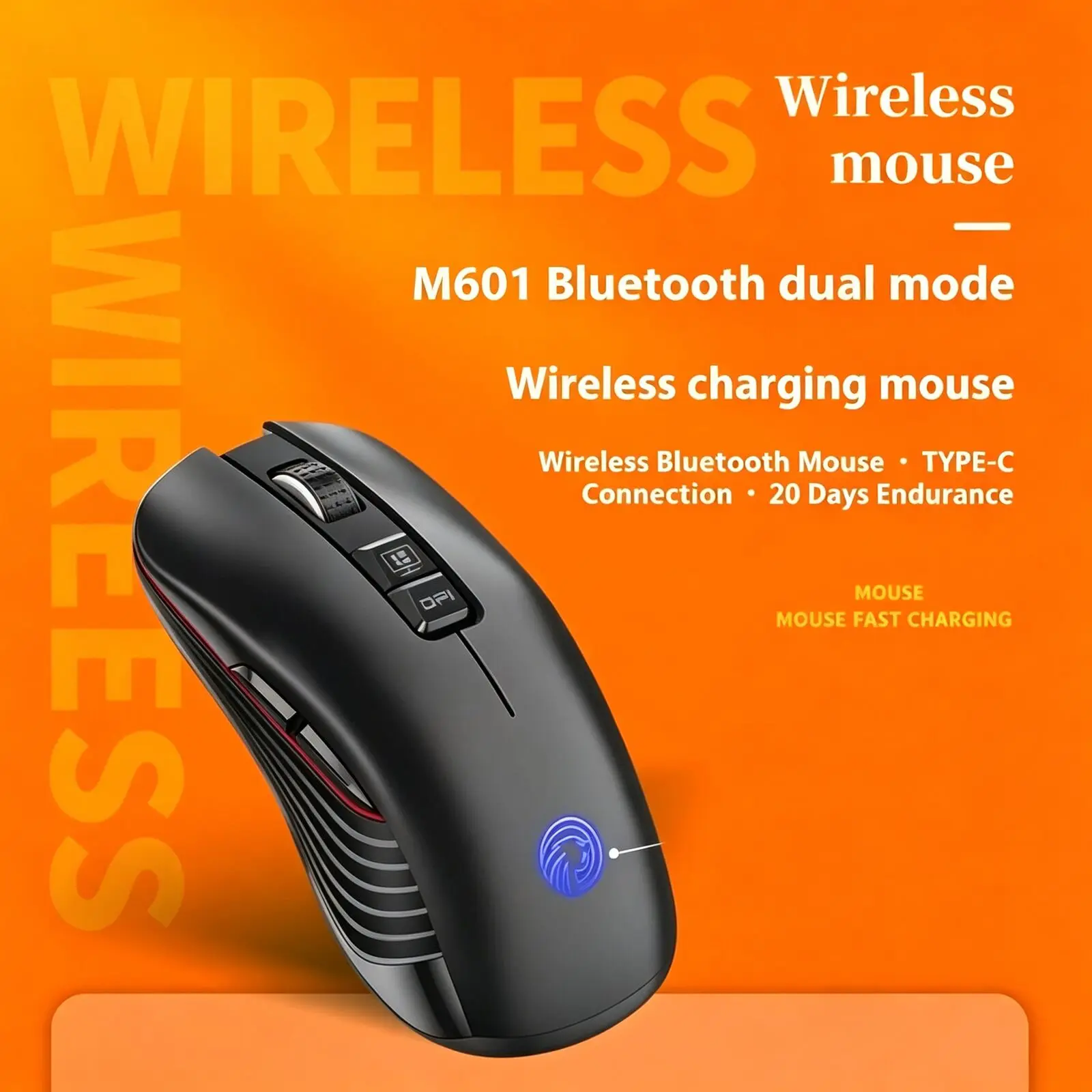 M601 Dual Mode Wireless Mouse Bluetooth & 2.4G RGB Light Rechargeable Mice Ergonomic Mouse for Computer Desktop Gaming Office
M601 Dual Mode Wireless Mouse Bluetooth & 2.4G RGB Light Rechargeable Mice Ergonomic Mouse for Computer Desktop Gaming Office