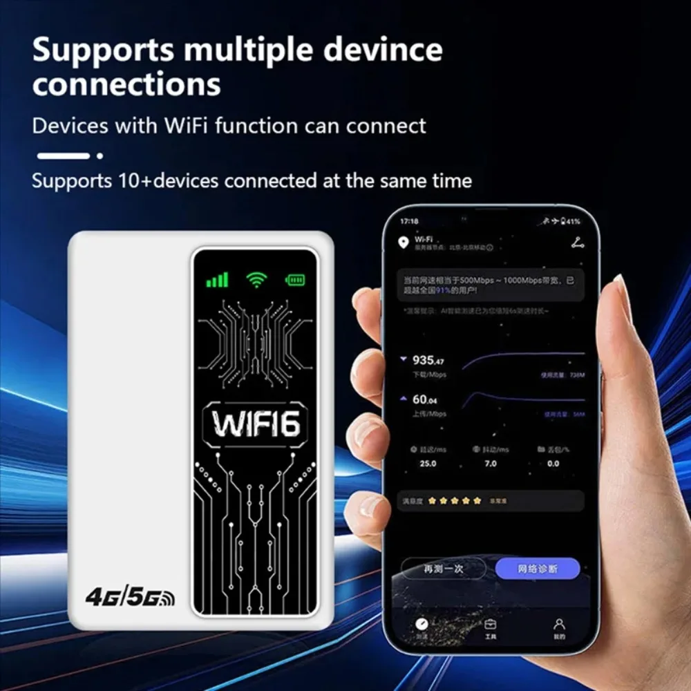 M20 Eurasian Edition 2-in-1 Power Bank & WiFi Router 300Mbps WiFi6 4G/5G LTE Modem Dual Band Hotspot With SIM Slot
M20 Eurasian Edition 2-in-1 Power Bank & WiFi Router 300Mbps WiFi6 4G/5G LTE Modem Dual Band Hotspot With SIM Slot