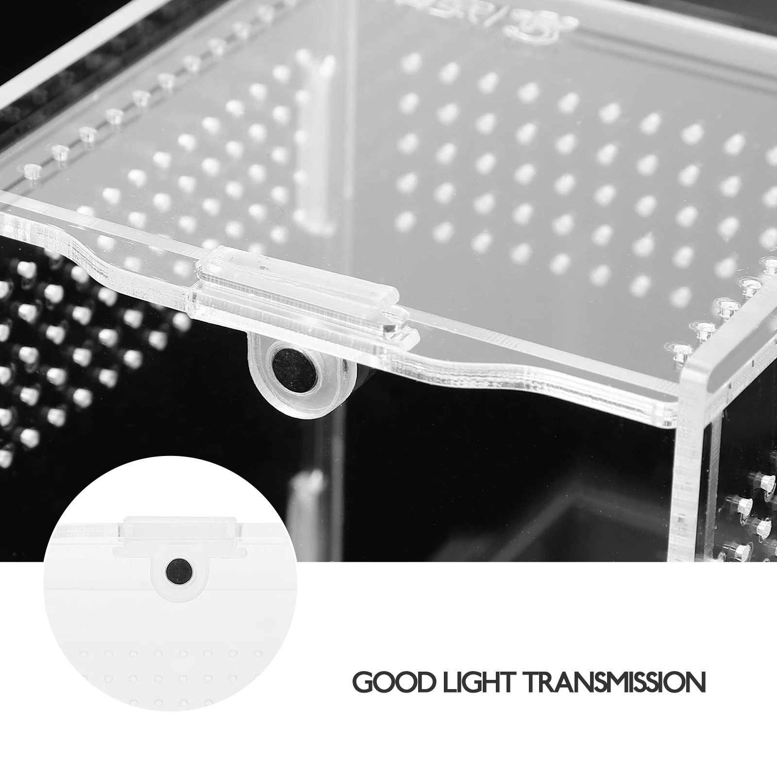 Acrylic Feeding Box Reptile Terrarium Durable Transparent Container Pet Storage Gecko Snake Spider Breeding Habitat Climbing
Acrylic Feeding Box Reptile Terrarium Durable Transparent Container Pet Storage Gecko Snake Spider Breeding Habitat Climbing