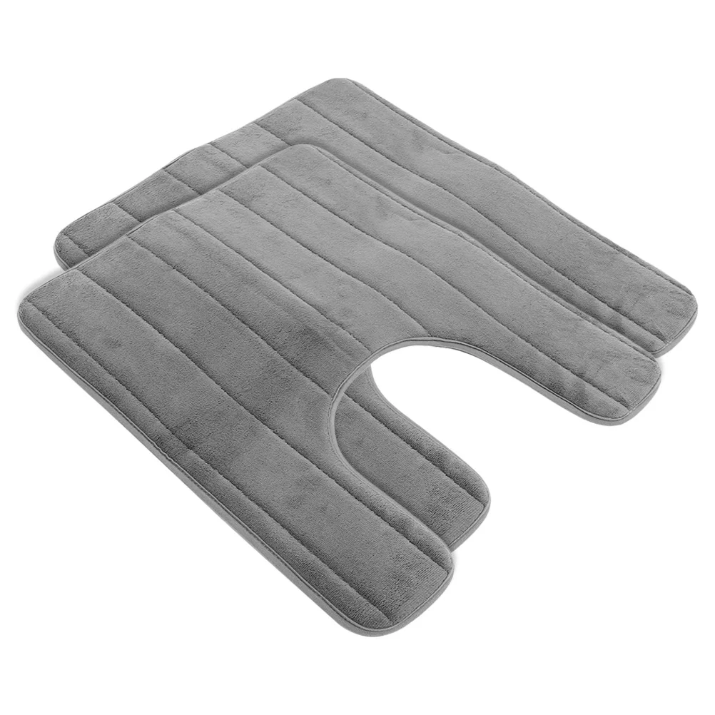 2 Pcs Slow Rebound Floor Mat Anti-slip Toilet Rugs Non-slip Carpet Plush Closestool Cotton Simple Ground Cushion
2 Pcs Slow Rebound Floor Mat Anti-slip Toilet Rugs Non-slip Carpet Plush Closestool Cotton Simple Ground Cushion
