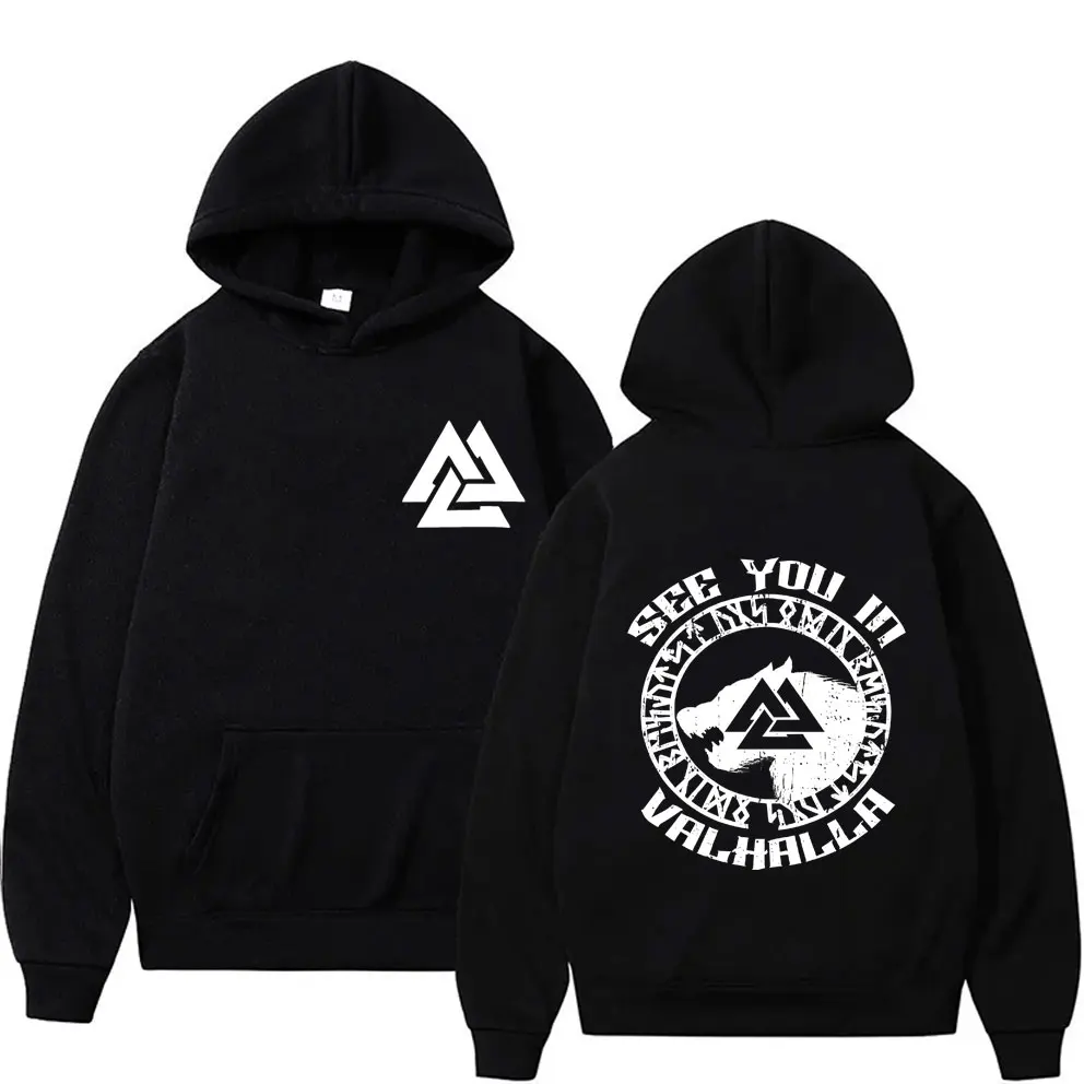 Viking Runic Compass See You in Valhalla Valknut Wolf Merch Hoodie Men Women Gothic Oversized Hoodies Male Fashion Sweatshirt
Viking Runic Compass See You in Valhalla Valknut Wolf Merch Hoodie Men Women Gothic Oversized Hoodies Male Fashion Sweatshirt