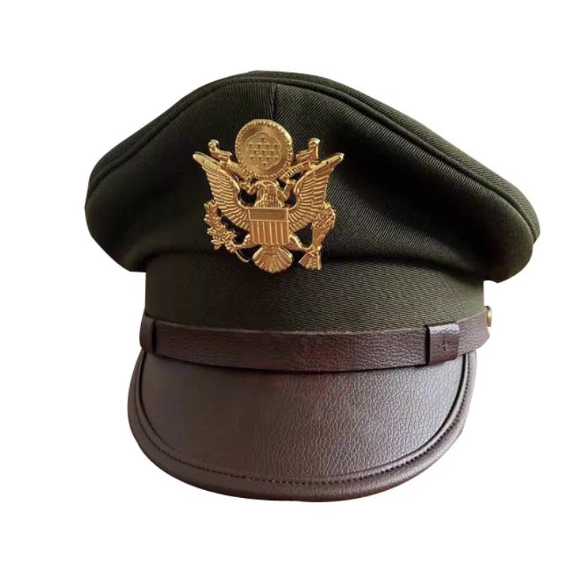 Film and television drama leather large eave hat military fan hat security hat
Film and television drama leather large eave hat military fan hat security hat