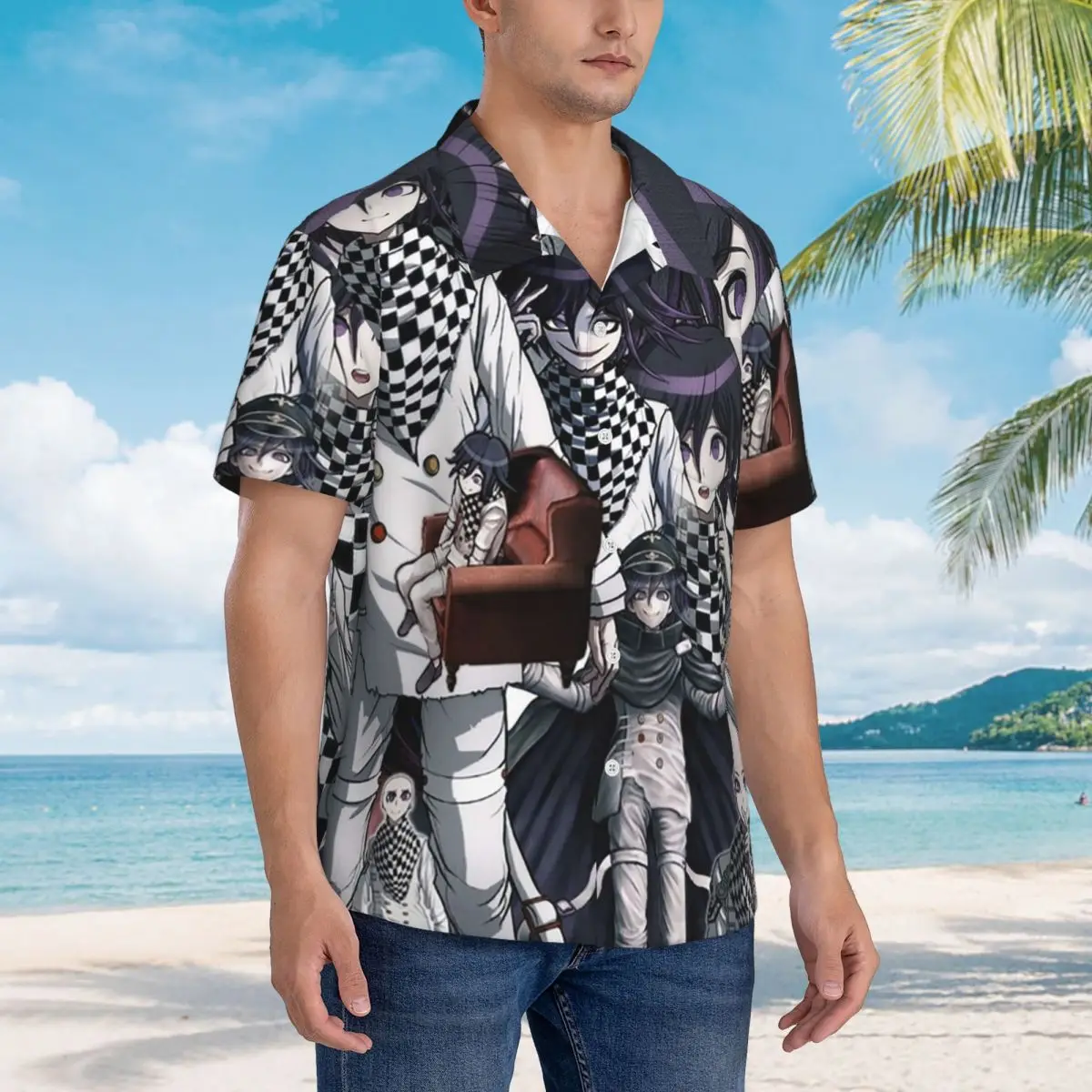 The Kokichi Zone Hawaiian Shirts Fashion Men Short Sleeve Shirt for Summer Beach Men's Lapel Tops
The Kokichi Zone Hawaiian Shirts Fashion Men Short Sleeve Shirt for Summer Beach Men's Lapel Tops