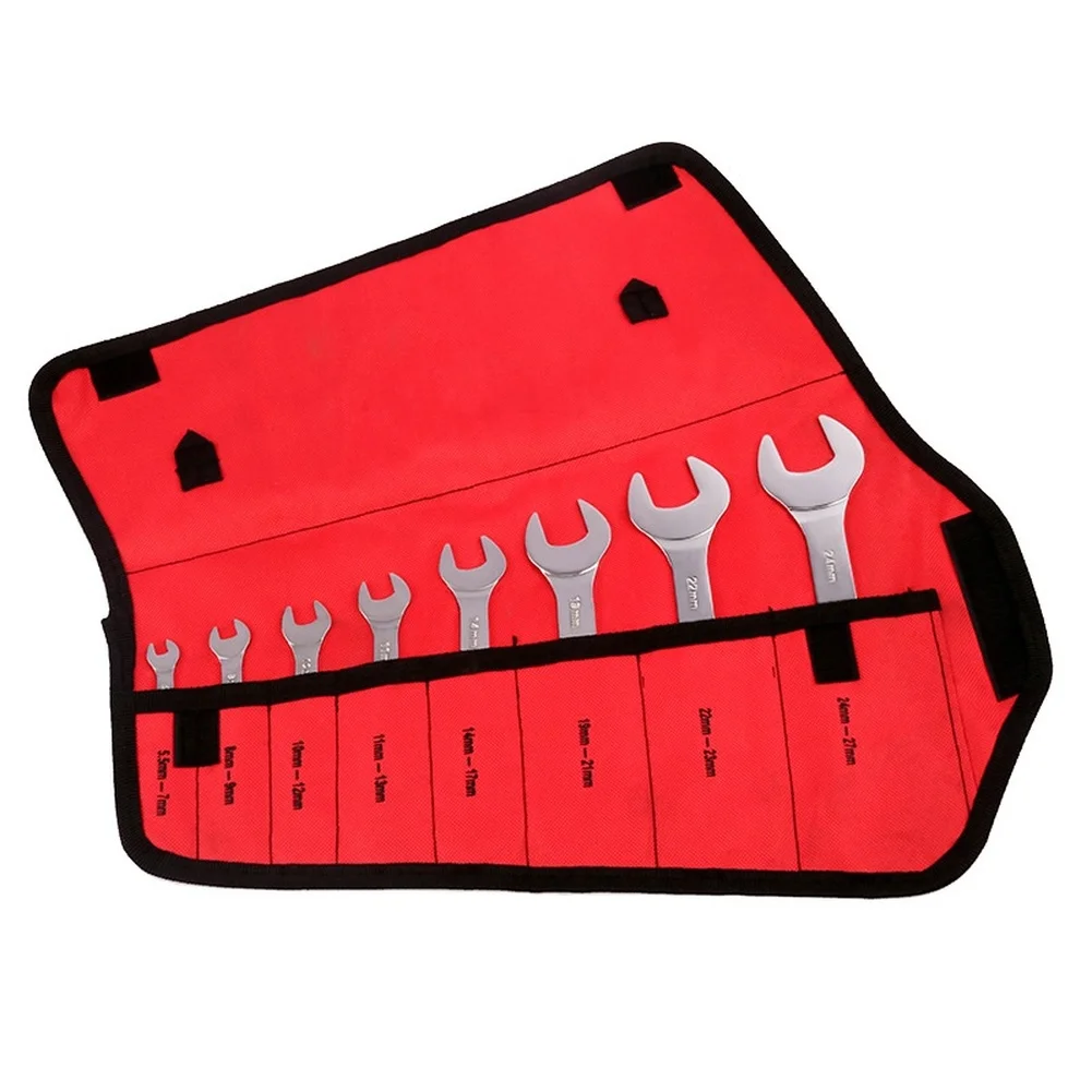 8 Piece Car Double Open End Wrench Set Steel Metric Sizes 5.5-27mm Auto Repair Accessories Maintenance Tools
8 Piece Car Double Open End Wrench Set Steel Metric Sizes 5.5-27mm Auto Repair Accessories Maintenance Tools