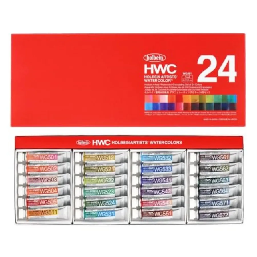 Artists' Watercolors - Set of 24 Granulating Assorted 5 ml
Artists' Watercolors - Set of 24 Granulating Assorted 5 ml