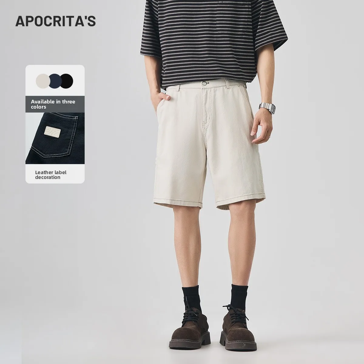 Loose Men's orts Casual High-End Summer Outerwear Color Blo Versatile Cotton Blend Fabric Elastic Waist Five-Quarter Length
Loose Men's orts Casual High-End Summer Outerwear Color Blo Versatile Cotton Blend Fabric Elastic Waist Five-Quarter Length
