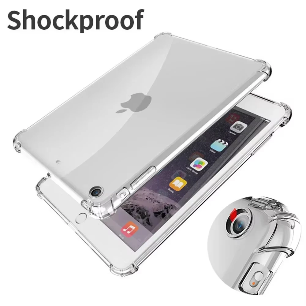Shockproof Silicone Case For Apple iPad 9.7 10.2 10.9 2th 3th 4th 5th 6th 7th 8th 9th 10th Generation Flexible Transparent Cover
Shockproof Silicone Case For Apple iPad 9.7 10.2 10.9 2th 3th 4th 5th 6th 7th 8th 9th 10th Generation Flexible Transparent Cover