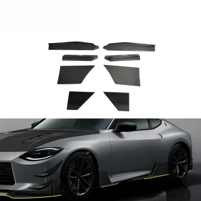 Prepreg Dry Carbon Fiber Custom Design 400Z Side Skirt Splitters for Nissan Z 400Z RZ34 2023
Prepreg Dry Carbon Fiber Custom Design 400Z Side Skirt Splitters for Nissan Z 400Z RZ34 2023
