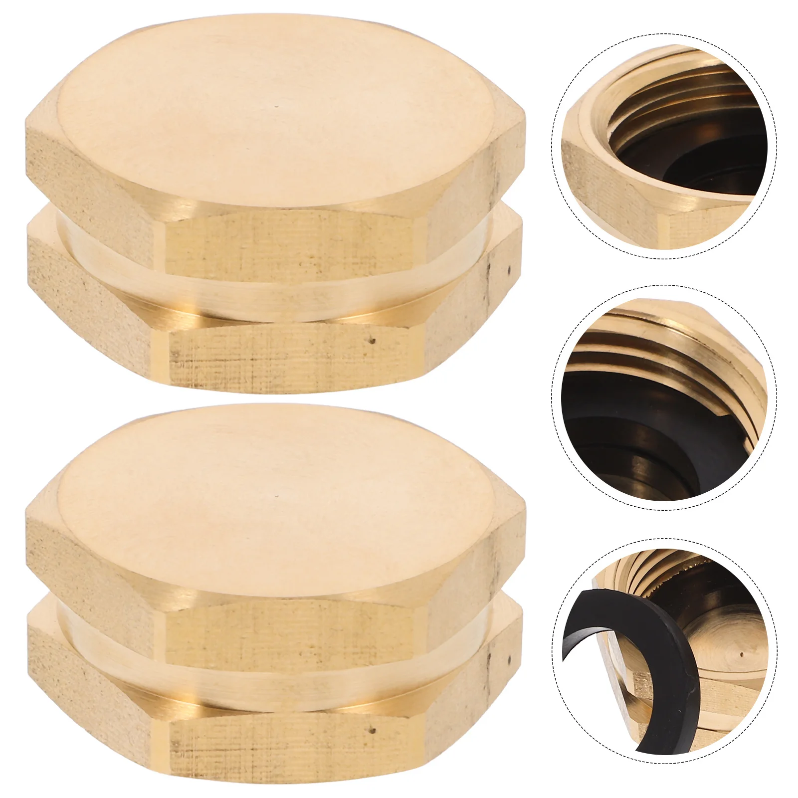 2pcs 3/4 Inch Brass Garden Hose End Caps Female Thread Waterproof Durable For Outdoor Spigot Drain Valve End Caps Garden Hose
2pcs 3/4 Inch Brass Garden Hose End Caps Female Thread Waterproof Durable For Outdoor Spigot Drain Valve End Caps Garden Hose