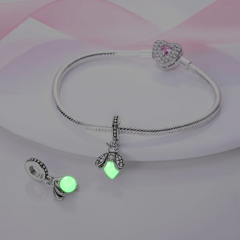 925 Sterling Silver Charms Bead Firefly Dangle Fit Original Bracelet Women Lover DIY Jewelry Gifts
925 Sterling Silver Charms Bead Firefly Dangle Fit Original Bracelet Women Lover DIY Jewelry Gifts