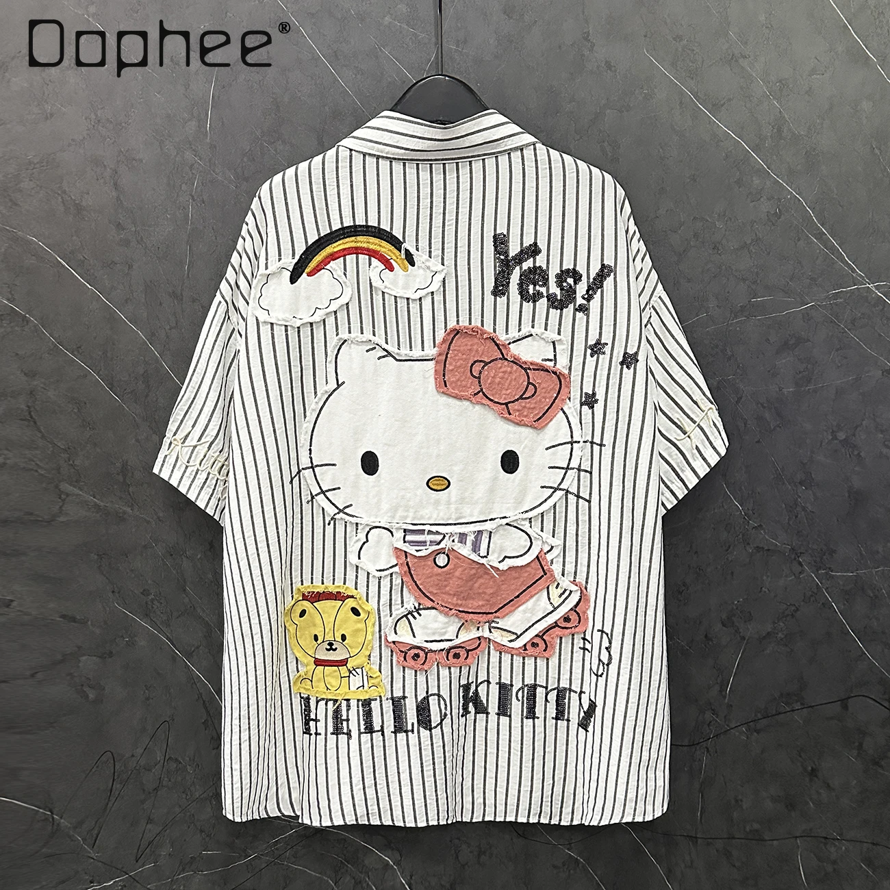 Spring and Autumn Heavy Industry Sequin Printing Cartoon Plaid Long Sleeve Shirt Women's Loose Old Retro Shirt 2025 New
Spring and Autumn Heavy Industry Sequin Printing Cartoon Plaid Long Sleeve Shirt Women's Loose Old Retro Shirt 2025 New