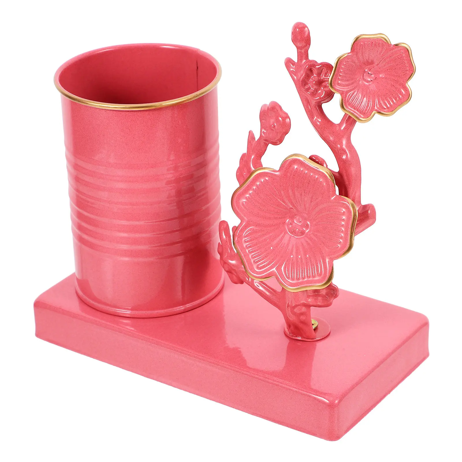 Plum Blossom Iron Pen Holder 15x15x7.5cm Compact Desk Organizer for Pens Pencils Rulers Makeup Brushes Flower Decor Metal
Plum Blossom Iron Pen Holder 15x15x7.5cm Compact Desk Organizer for Pens Pencils Rulers Makeup Brushes Flower Decor Metal