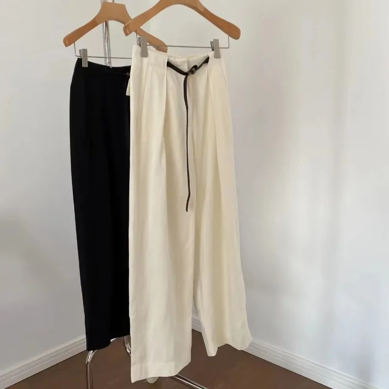 Early Autumn New Casual Linen Belted Trousers High Waist Pleated Loose Wide Leg Women Pants
Early Autumn New Casual Linen Belted Trousers High Waist Pleated Loose Wide Leg Women Pants