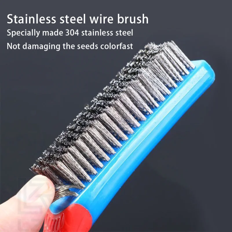 Heavy Duty Stainless Steel Wire Brush with Comfortable Plastic Handle - Perfect for Removing Rust, Welding Slag, Dirt, and Paint
Heavy Duty Stainless Steel Wire Brush with Comfortable Plastic Handle - Perfect for Removing Rust, Welding Slag, Dirt, and Paint