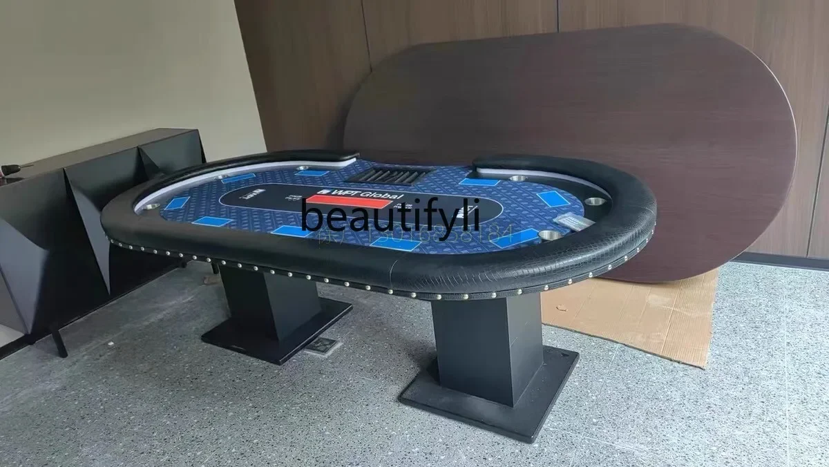 New Texas Poker Table with Rivets Decorative Crocodile Pattern Leather 2. 4m2.6m2.8m
New Texas Poker Table with Rivets Decorative Crocodile Pattern Leather 2. 4m2.6m2.8m