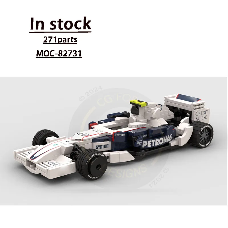 MOC-82731Новый ClassicF1.08Formula, модель строительного блока гоночного автомобиля, 271 шт., строительный блок на день рождения, игрушка в подарок для мальчиков и детей
MOC-82731Новый ClassicF1.08Formula, модель строительного блока гоночного автомобиля, 271 шт., строительный блок на день рождения, игрушка в подарок для мальчиков и детей