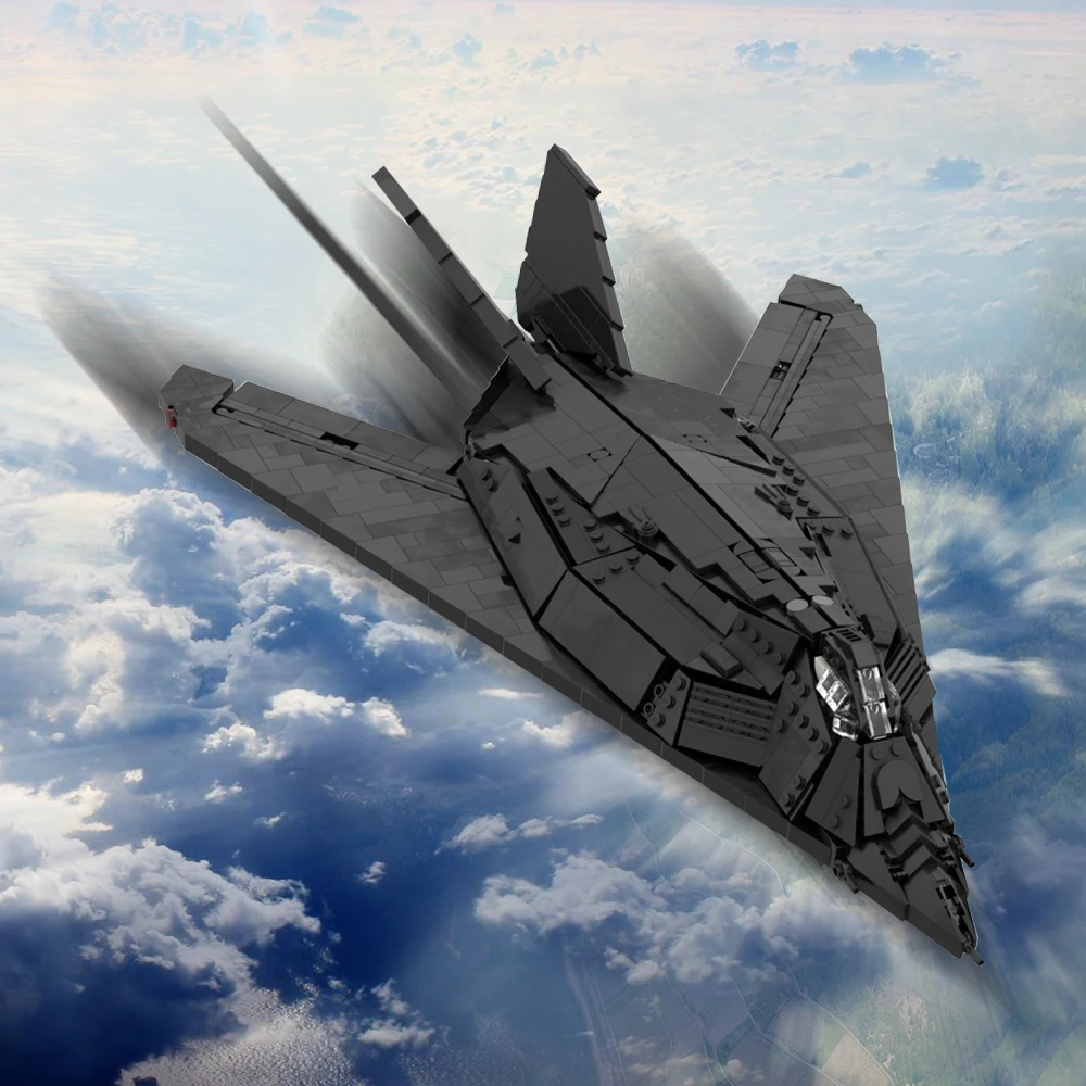 MOC F-117 Nighthawk Wars Plane Fighter Building Blocks Set Black Battle Aircraft Model Assemble Toys For Children Birthday Gifts
MOC F-117 Nighthawk Wars Plane Fighter Building Blocks Set Black Battle Aircraft Model Assemble Toys For Children Birthday Gifts