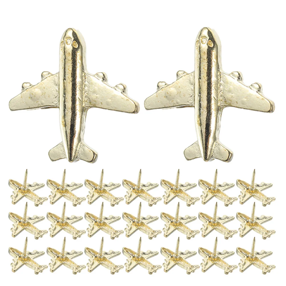 60Pcs Metal Airplane Shaped Pushpins Unique Design for World Map Marker Photo Display Cork Board Accessories Home Office Use
60Pcs Metal Airplane Shaped Pushpins Unique Design for World Map Marker Photo Display Cork Board Accessories Home Office Use