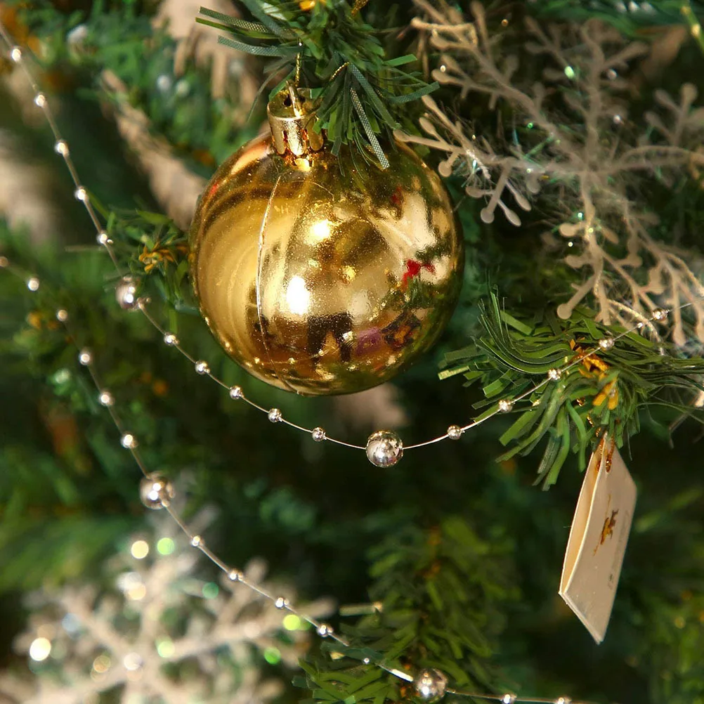 Christmas Tree Beads Chain Faux Pearl Beads Strand Lightweight Flexible DIY Pearl Garland Roll Ideal for Holiday Craft
Christmas Tree Beads Chain Faux Pearl Beads Strand Lightweight Flexible DIY Pearl Garland Roll Ideal for Holiday Craft