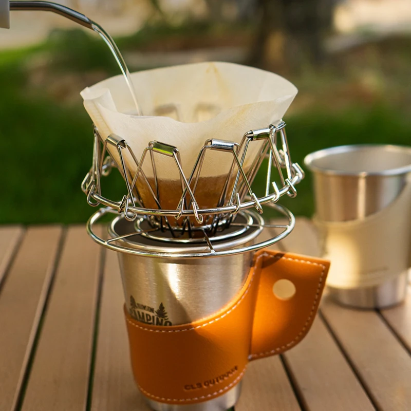Portable Folding Coffee Dripper Rack 304 Stainless Steel Retro Filter Screen For Camping
Portable Folding Coffee Dripper Rack 304 Stainless Steel Retro Filter Screen For Camping