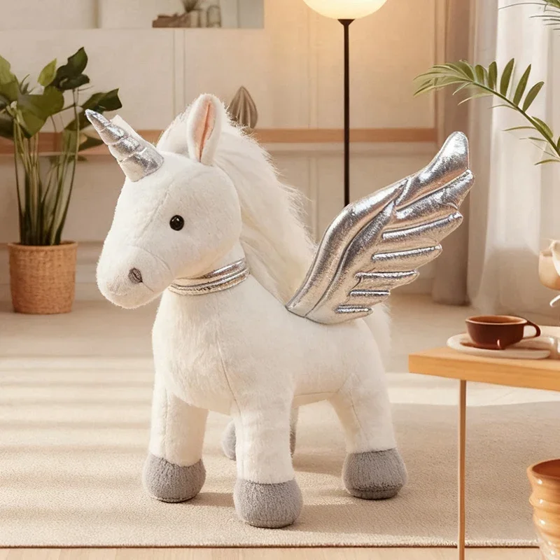 30/50cm Lifelike Unicorn Plush Toys Stuffed Standing Flying Unicorn Doll Lovely Children Appease Doll Kawaii Home Decor
30/50cm Lifelike Unicorn Plush Toys Stuffed Standing Flying Unicorn Doll Lovely Children Appease Doll Kawaii Home Decor