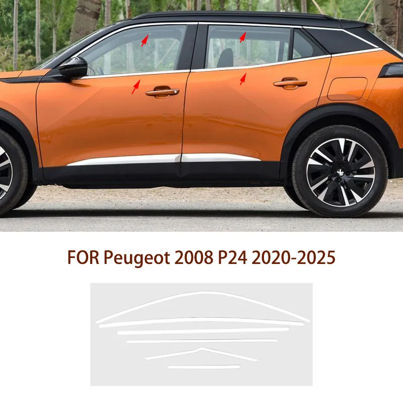 Автомобильные аксессуары, подходят для Peugeot 2008 P24 2020-2025, хромированная нержавеющая сталь, литая полоса для внешнего окна, накладка на порог, боковая крышка
Автомобильные аксессуары, подходят для Peugeot 2008 P24 2020-2025, хромированная нержавеющая сталь, литая полоса для внешнего окна, накладка на порог, боковая крышка