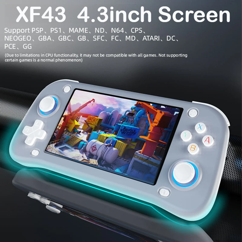 XF43 Retro Handheld Game Console 4.3-Inch IPS Screen HDMI Video Gaming System Open Source Gift
XF43 Retro Handheld Game Console 4.3-Inch IPS Screen HDMI Video Gaming System Open Source Gift
