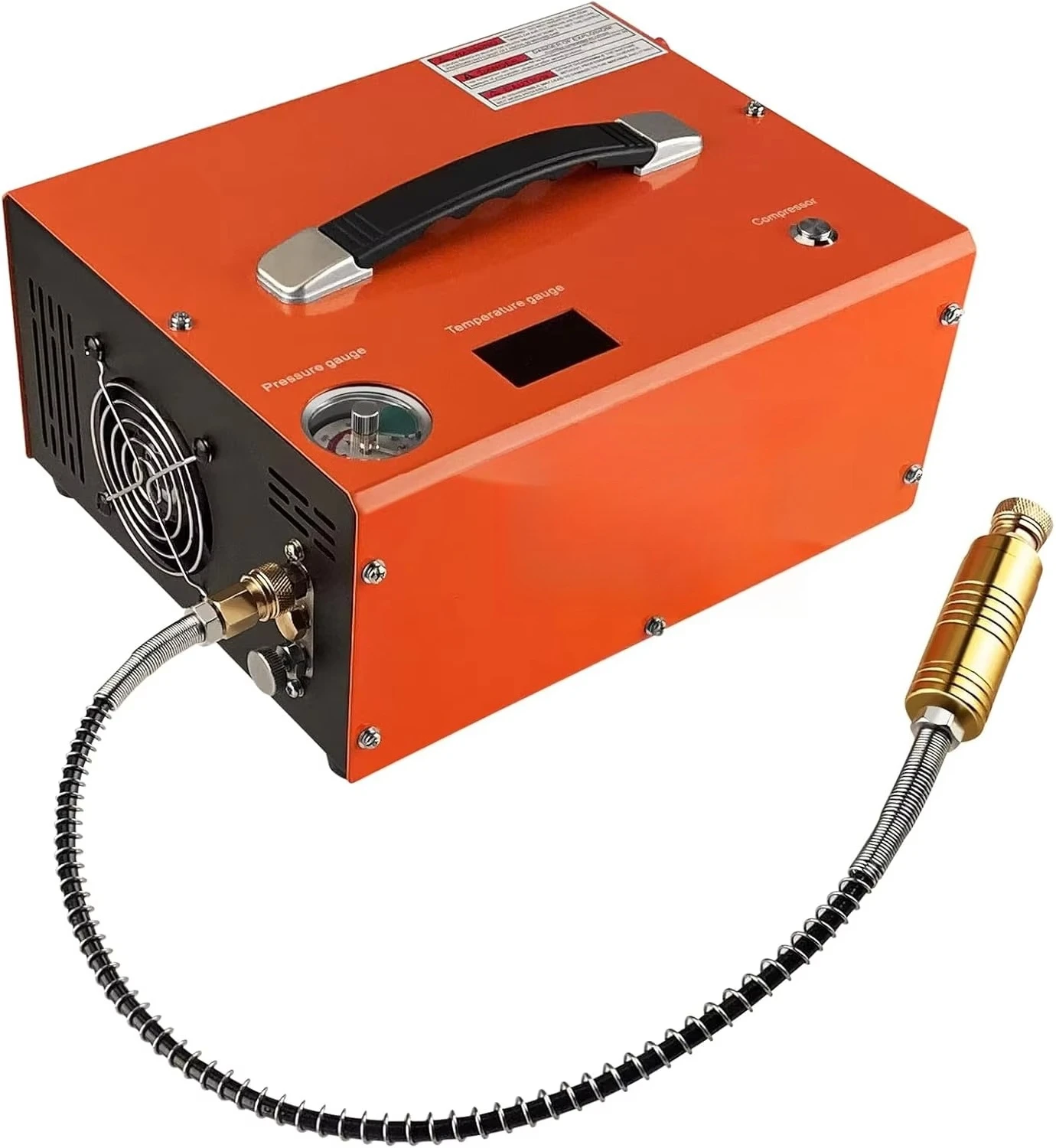 4500 PSI Portable Air Compressor 12V DC 110V AC Dual Power 300W Fast Fill with Auto Shutoff for PCP Airgun Scuba Tank
4500 PSI Portable Air Compressor 12V DC 110V AC Dual Power 300W Fast Fill with Auto Shutoff for PCP Airgun Scuba Tank