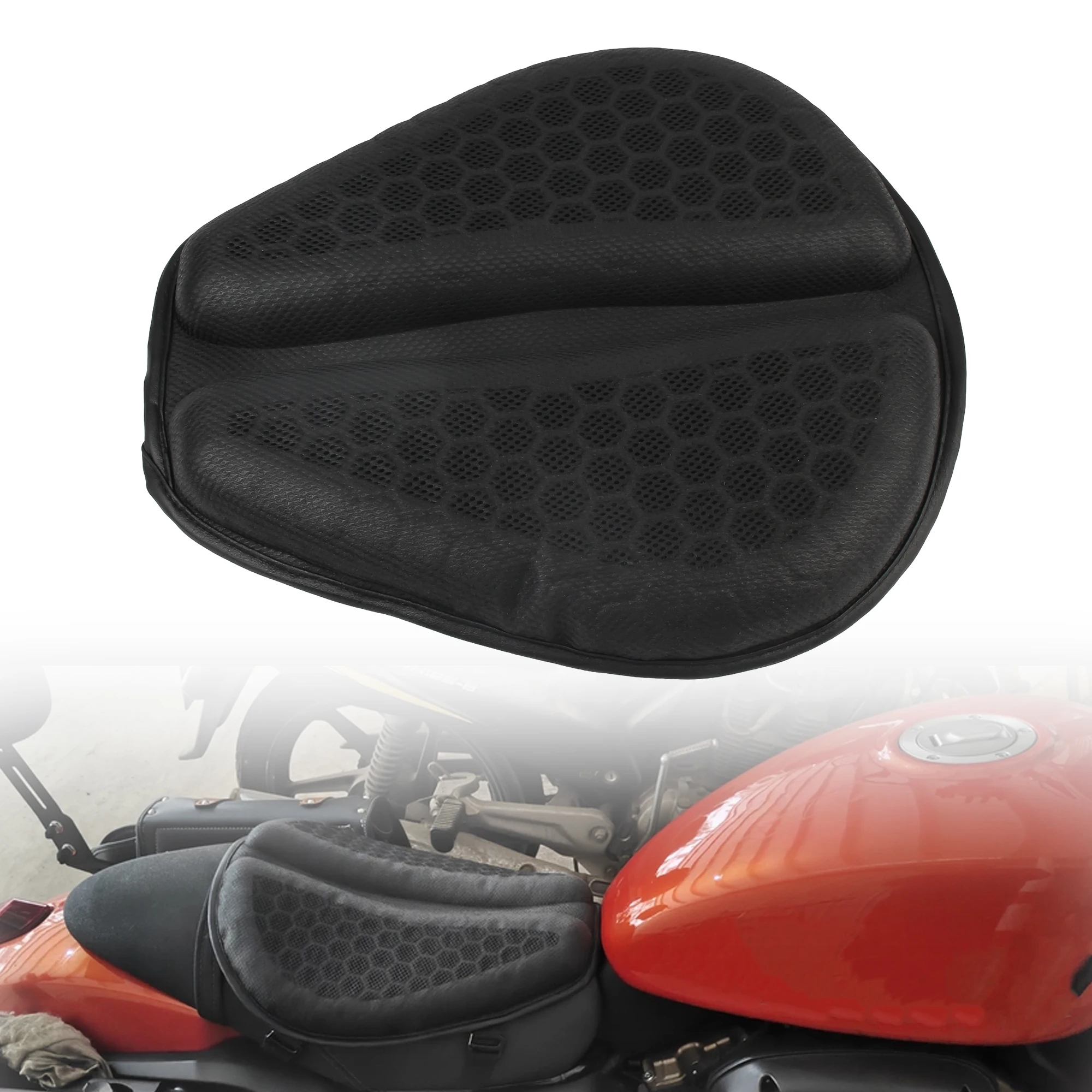 Motorcycle Gel Seat Pad with 3D Honeycomb Shock-Absorbing Breathable Seat Cover Universal Motorcycle Accessories
Motorcycle Gel Seat Pad with 3D Honeycomb Shock-Absorbing Breathable Seat Cover Universal Motorcycle Accessories