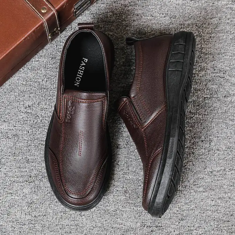 Men's Casual Leather Shoes Spring Summer New Style Business Lazy One-Step Slip-On Leather Shoes Fashionable Single Shoes
Men's Casual Leather Shoes Spring Summer New Style Business Lazy One-Step Slip-On Leather Shoes Fashionable Single Shoes