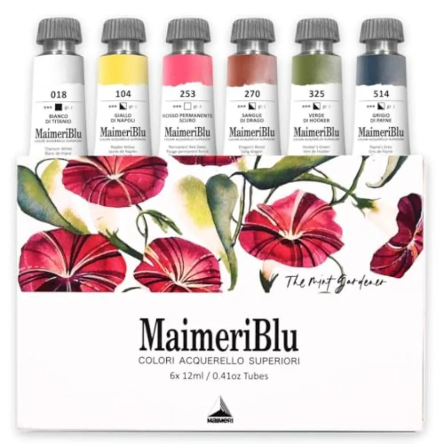 Blu Watercolor Paint The Mint Gardener Sarah Simon Artist Set Assorted Colors 12ML 6 Piece 1 Count
Blu Watercolor Paint The Mint Gardener Sarah Simon Artist Set Assorted Colors 12ML 6 Piece 1 Count