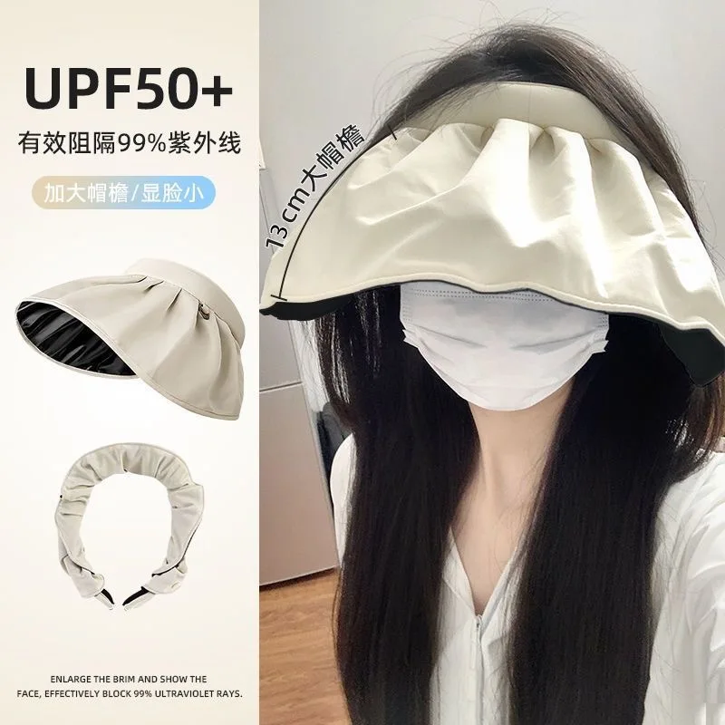 Shell women's UV protection summer sunshade vinyl empty top protection big brim sun hat summer
Shell women's UV protection summer sunshade vinyl empty top protection big brim sun hat summer