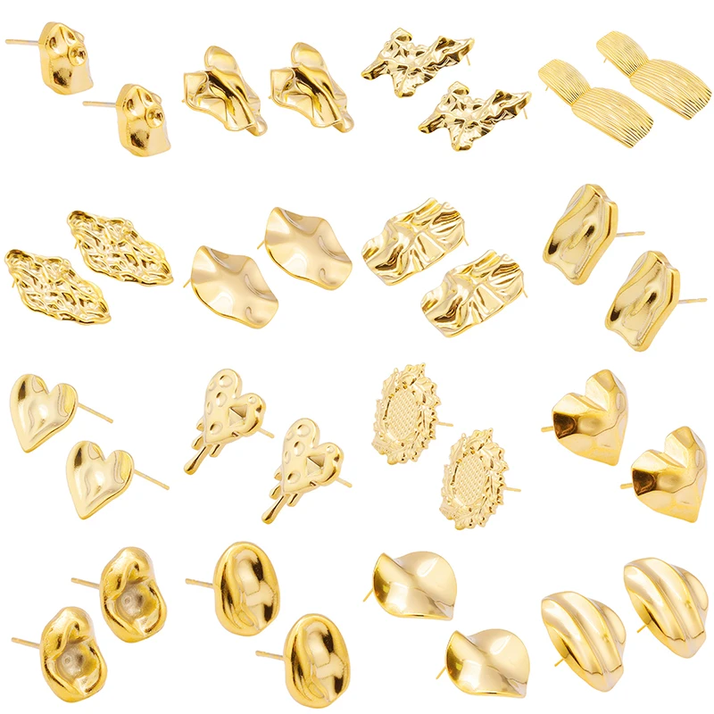 Personality Irregular Geometry Heart Ear Studs Stainless Steel Earrings For Women Men Accessories No Fade Jewelry Piercing Arete
Personality Irregular Geometry Heart Ear Studs Stainless Steel Earrings For Women Men Accessories No Fade Jewelry Piercing Arete