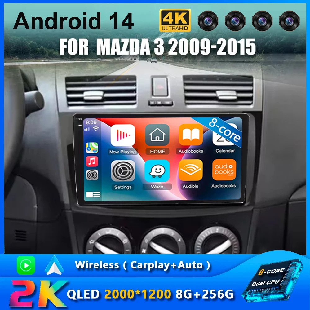 Android 14 Car Radio for Mazda 3 2004 2005 2006 2007 2008 - 2013 Navigation GPS Multimedia Player Stereo WiFi+4G BT Carplay+Auto
Android 14 Car Radio for Mazda 3 2004 2005 2006 2007 2008 - 2013 Navigation GPS Multimedia Player Stereo WiFi+4G BT Carplay+Auto