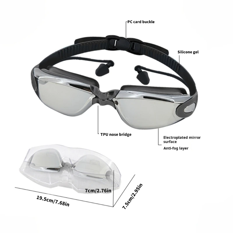 Anti Fog Swim Goggles With Earplugs For Men Women Diving Snorkeling Waterproof Swimming Goggles With Shatterproof Lens
Anti Fog Swim Goggles With Earplugs For Men Women Diving Snorkeling Waterproof Swimming Goggles With Shatterproof Lens
