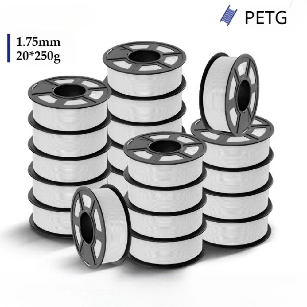 20 Rolls High Speed PETG 3D Printer Filament, 1.75mm Diameter, 250g Per Roll, Supports 30mm/s to 600mm/s Printing Speed
20 Rolls High Speed PETG 3D Printer Filament, 1.75mm Diameter, 250g Per Roll, Supports 30mm/s to 600mm/s Printing Speed
