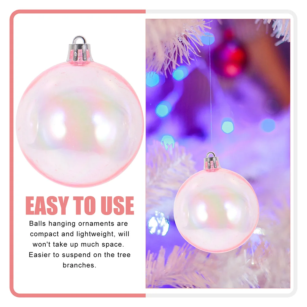 24Pcs Clear Colorful Ball Ornaments Plastic Hanging Balls Party Decoration Christmas Tree Hanging Ornaments Decorative Balls
24Pcs Clear Colorful Ball Ornaments Plastic Hanging Balls Party Decoration Christmas Tree Hanging Ornaments Decorative Balls