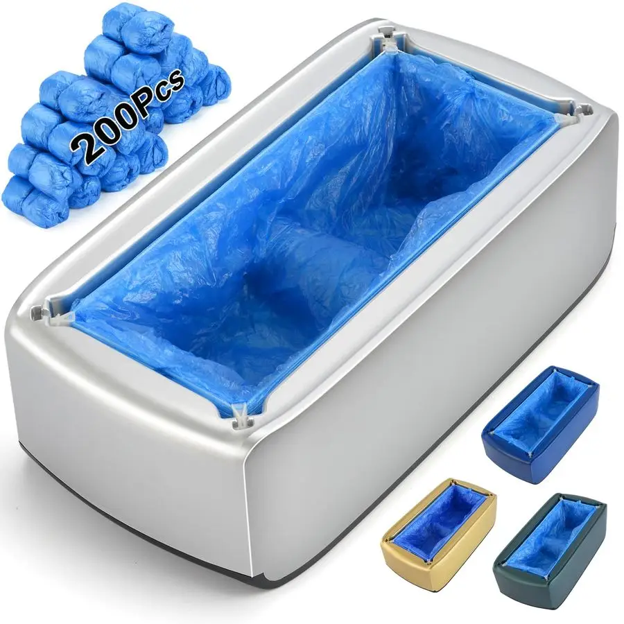 Cover Dispenser with 200pcs Disposable Shoe Covers, Automatic Shoe Cover Machine Fits shoes up to Mens size 12, Suitable for Hom
Cover Dispenser with 200pcs Disposable Shoe Covers, Automatic Shoe Cover Machine Fits shoes up to Mens size 12, Suitable for Hom