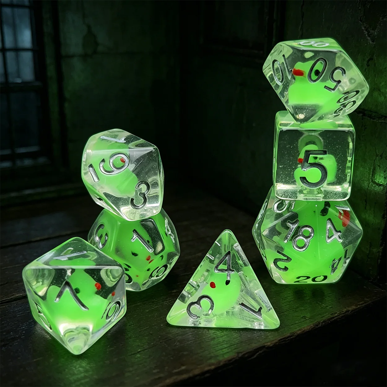 7pcs Polyhedral Dice Set, Entertainment Luminous duck Dice Set, Game Night Accessorie
7pcs Polyhedral Dice Set, Entertainment Luminous duck Dice Set, Game Night Accessorie