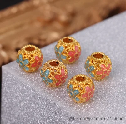 Бусины-цветочки 18k, 6,2 мм, круглые, для самостоятельного изготовления украшений
Бусины-цветочки 18k, 6,2 мм, круглые, для самостоятельного изготовления украшений
