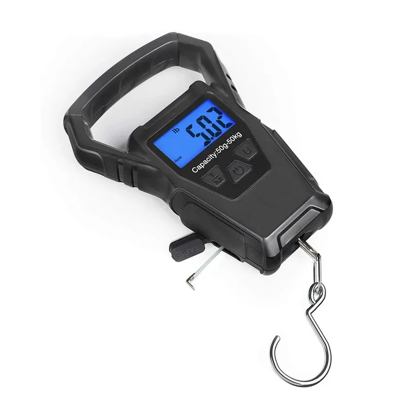 Portable electronic scale tape measure digital display hook hanging scale portable measurement fishing scale
Portable electronic scale tape measure digital display hook hanging scale portable measurement fishing scale