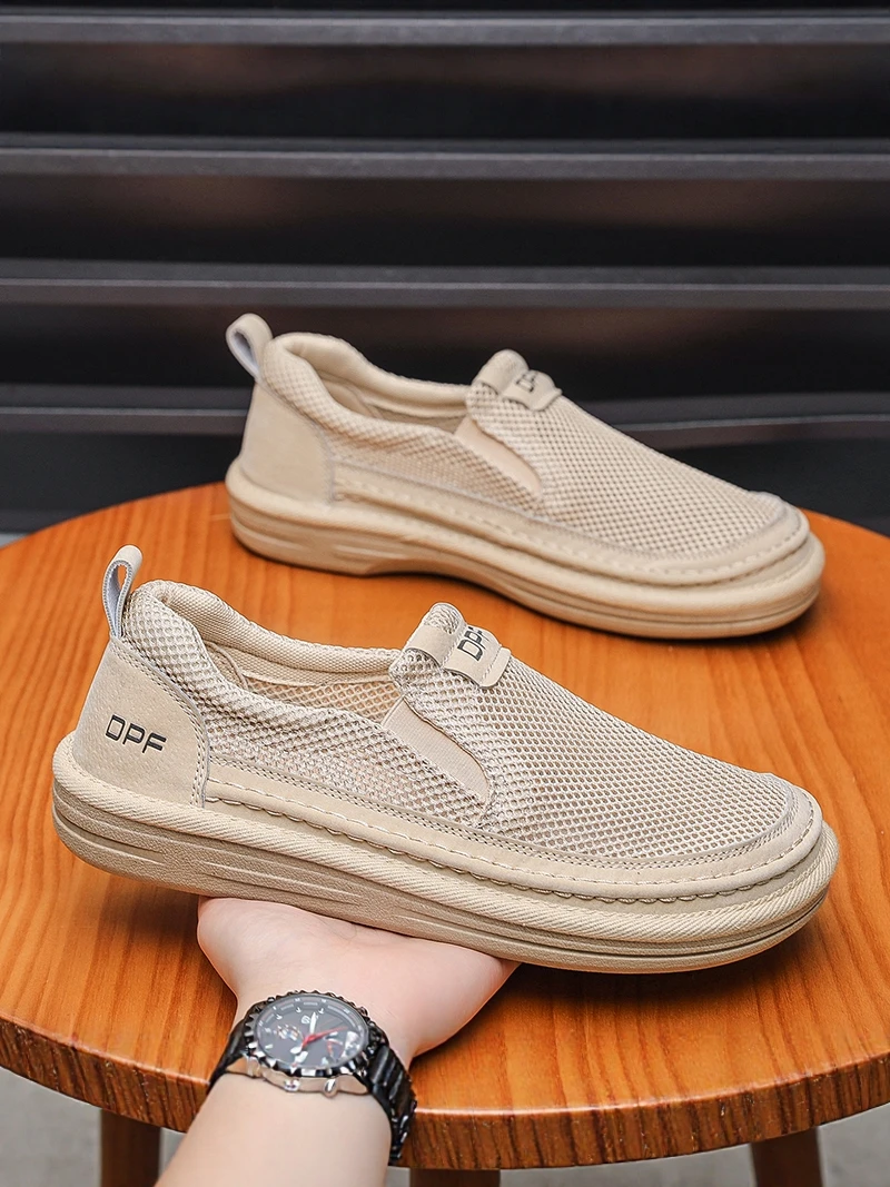 Men's Summer New Breathable Mesh Slip-On Casual Sports Shoes Anti-Slip Soft Bottom Board Shoes Comfortable Daily Wear Sneakers
Men's Summer New Breathable Mesh Slip-On Casual Sports Shoes Anti-Slip Soft Bottom Board Shoes Comfortable Daily Wear Sneakers