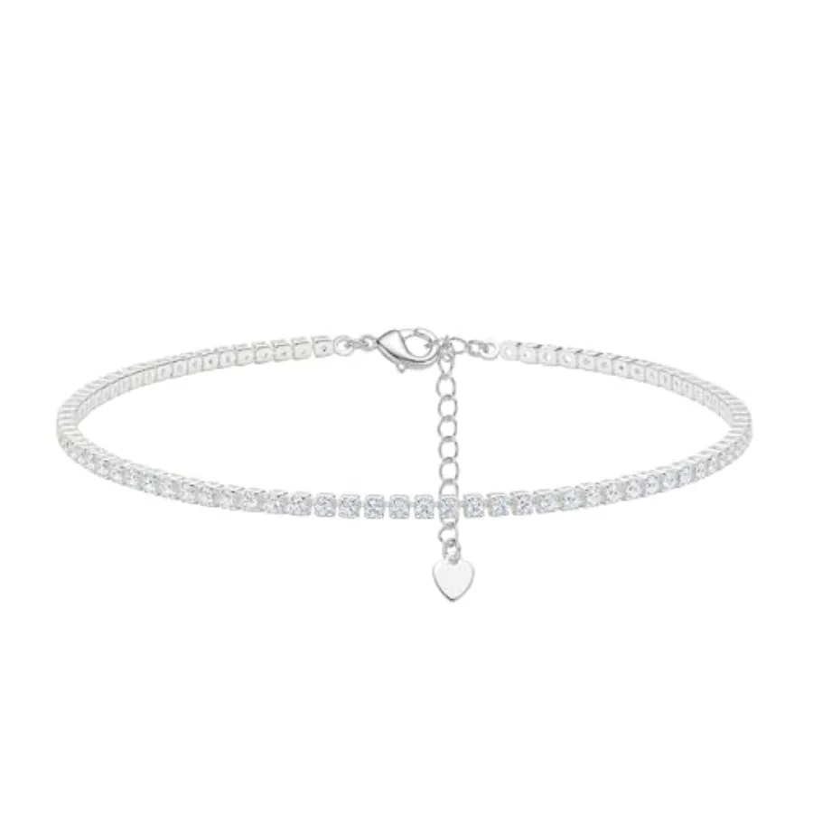 Cubic Zirconia Tennis Anklet for Women 8K Gold or Sliver Plated Stainless Steel Sparkling Cubic Zircon tennis anklet for Women
Cubic Zirconia Tennis Anklet for Women 8K Gold or Sliver Plated Stainless Steel Sparkling Cubic Zircon tennis anklet for Women