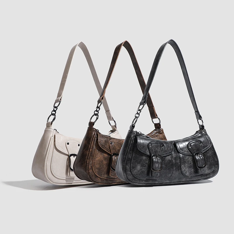 Fashionable woman left double pocket design retro armpit bag pu leather y2k large capacity fixed handbag 2025 trend shopping bag
Fashionable woman left double pocket design retro armpit bag pu leather y2k large capacity fixed handbag 2025 trend shopping bag