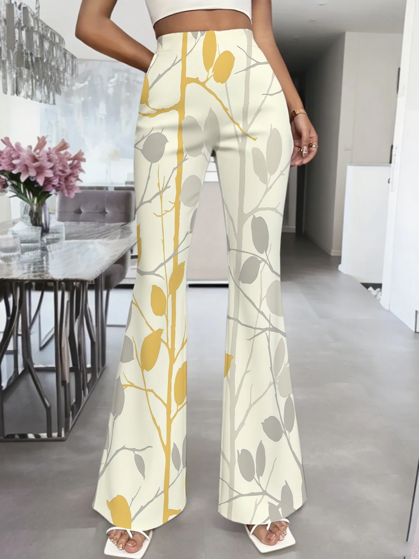 Women's Printed Flared Casual Pants Slimming Leg - Lengthening Flowy Fabric Retro Fashion S - XXL
Women's Printed Flared Casual Pants Slimming Leg - Lengthening Flowy Fabric Retro Fashion S - XXL